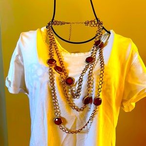 3 Tier Chain Link Necklace